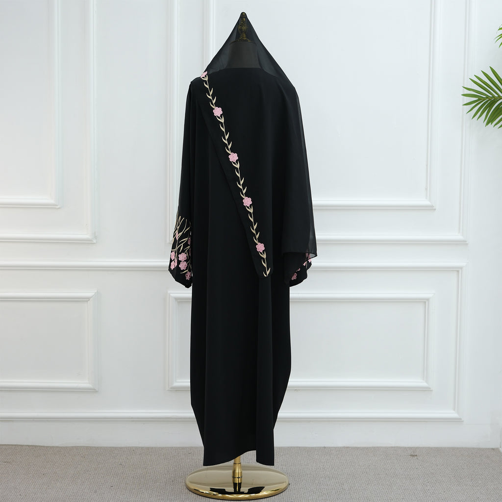 Dubai Middle East Turkey Dubai Flower Embroidered Elegant Cardigan