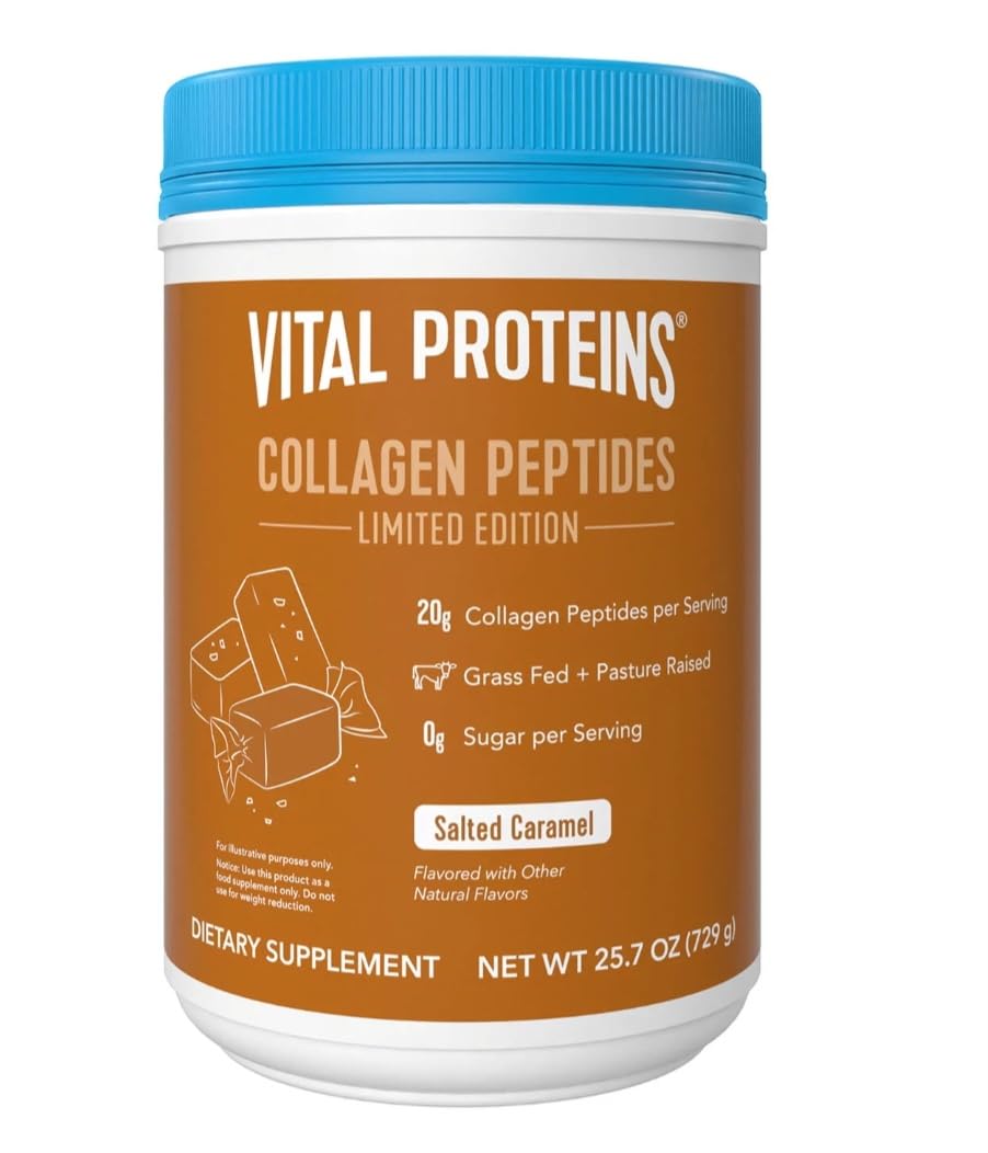 Vital Proteins Collagen Peptides Powder, with Hyaluronic Acid and Vitamin C