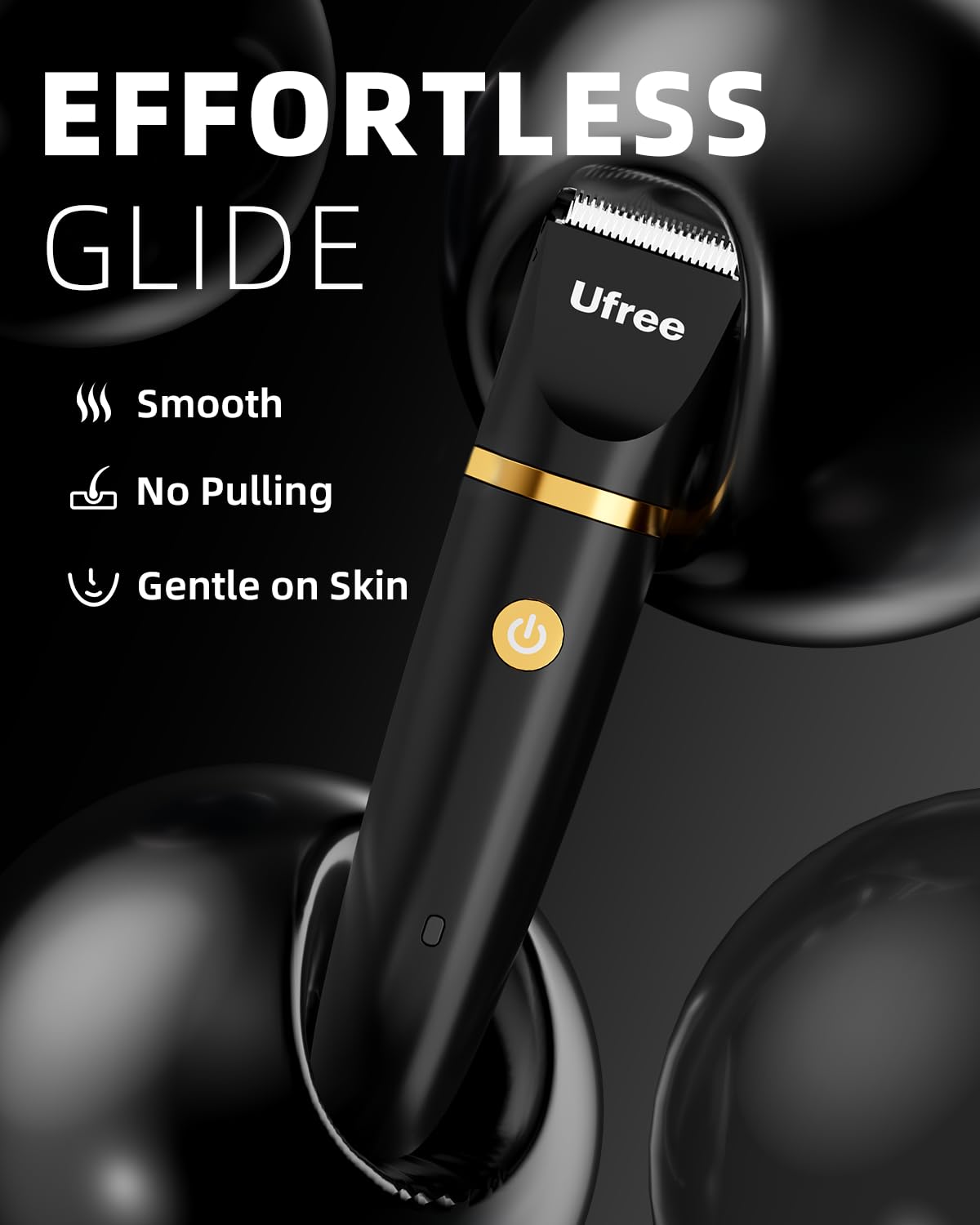 Ufree Bikini Trimmer Electric Razors for Women, Rechargeable Pubic Body Hair Trimmer Electric Shaver for Legs Body Hair, Bikini Shaver IPX7 Waterproof, Gifts for Women