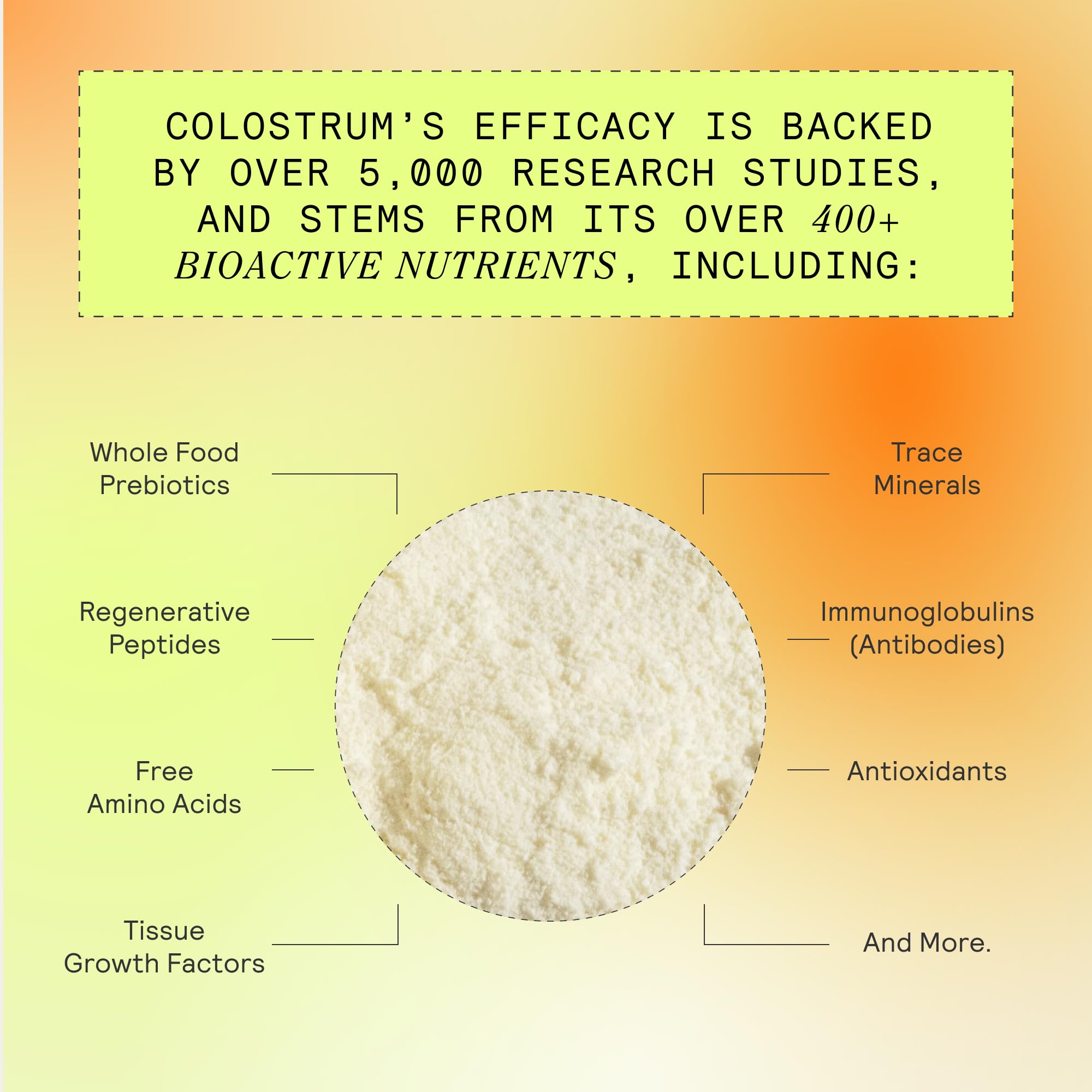 ARMRA Colostrum™ Powder | Gut Health & Bloating | Skin & Hair | Immunity | Keto, Gluten & Fat-Free | Travel Sticks