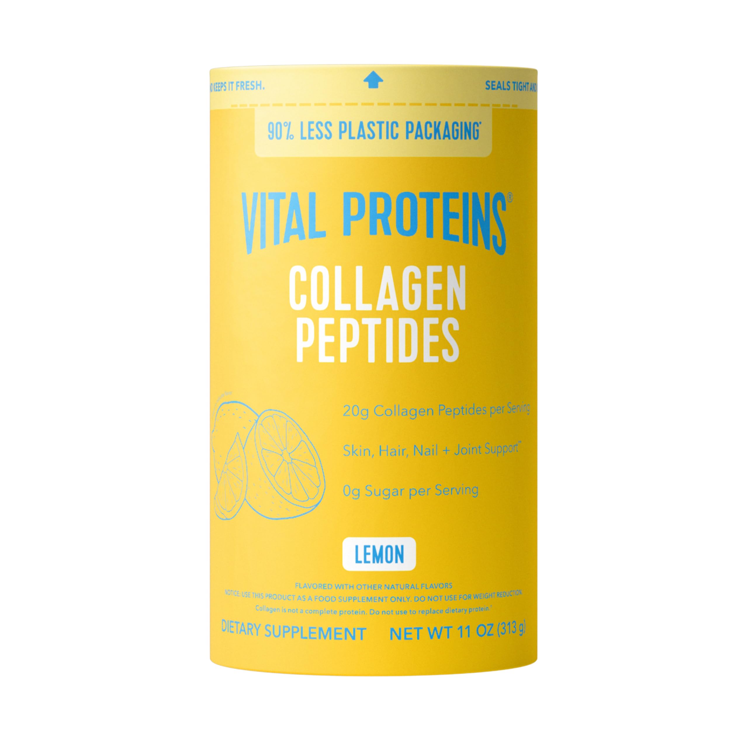 Vital Proteins Collagen Peptides Powder, with Hyaluronic Acid and Vitamin C