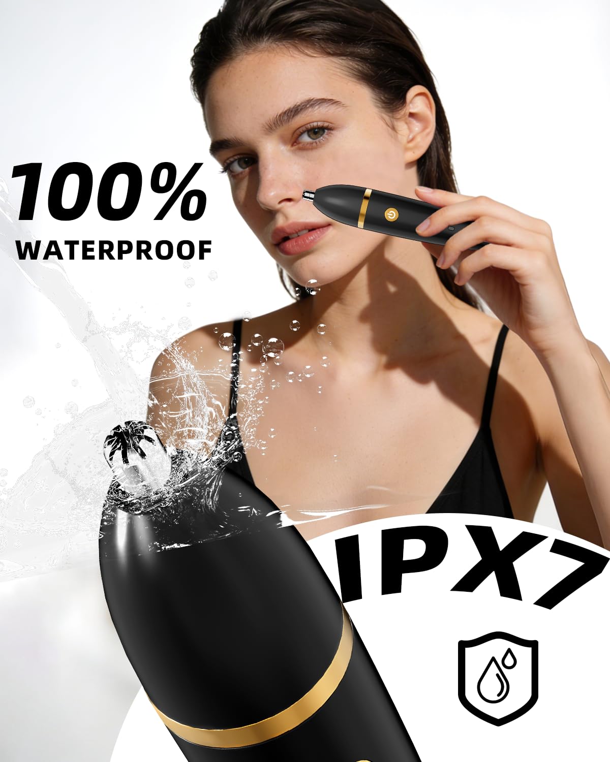Ufree Bikini Trimmer Electric Razors for Women, Rechargeable Pubic Body Hair Trimmer Electric Shaver for Legs Body Hair, Bikini Shaver IPX7 Waterproof, Gifts for Women